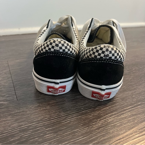 Vans Old Skool “Mix Checker” in Black/True White - Picture 6 of 10